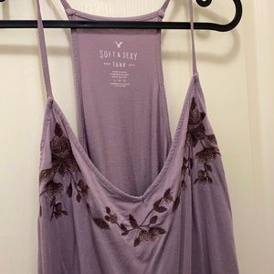 💜 AE Soft and Sexy Embroidered Tank 💜